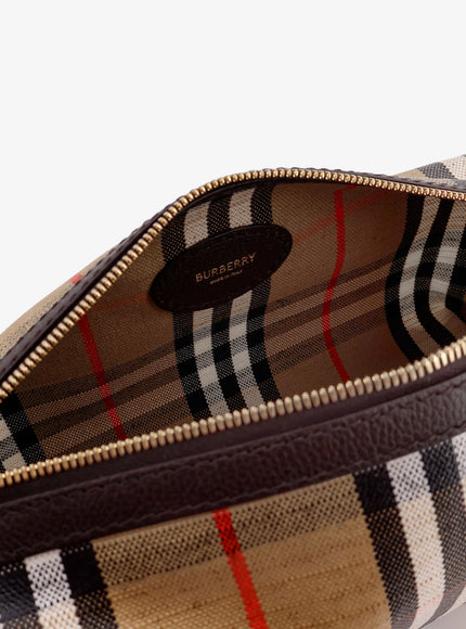 Burberry Highlands Viscose, Cotton And Linen Crossbody Bag