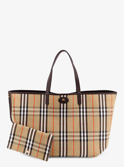Burberry Reversible Shopping Bag With Check Pattern