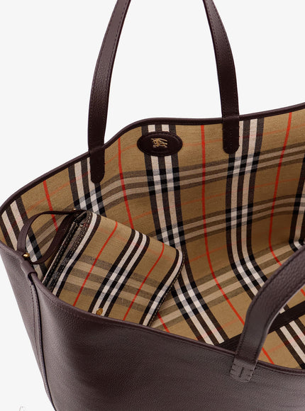 Burberry Reversible Shopping Bag With Check Pattern