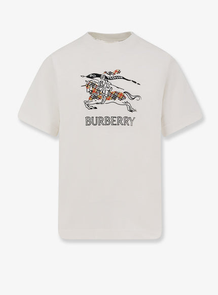 Burberry Organic Cotton T-Shirt Chalk