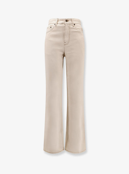 Burberry Denim Trousers Ceramic White