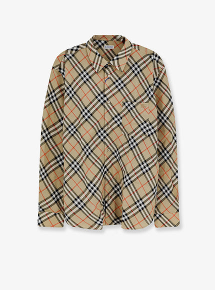 Burberry Linen Shirt With Check Print Sandipcheck