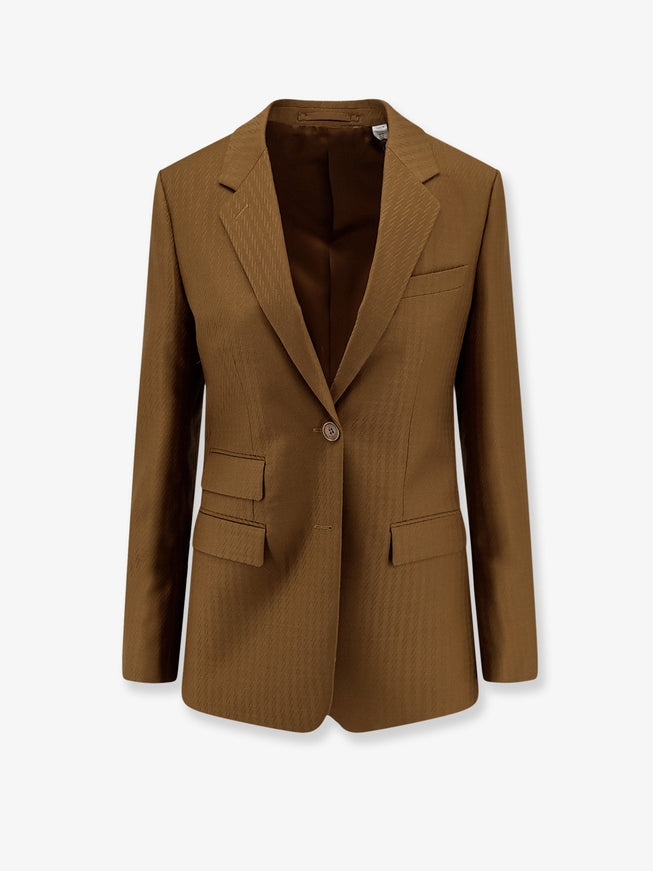Burberry Siora Wool And Mohair Blazer Hazelnut