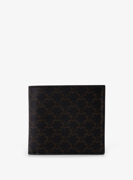 Celine Triomphe Canvas Bi-Fold Wallet Uni Black