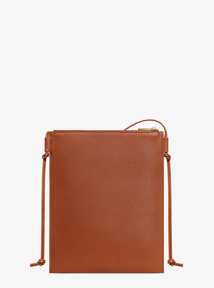 Celine Sharp Leather Crossbody With Logo On The Front