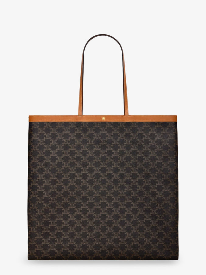 Celine Triomphe Fabric Shopper Bag Uni Miel