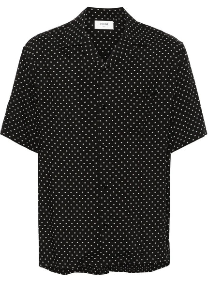 Celine Triomphe Viscose Shirt Noircraie