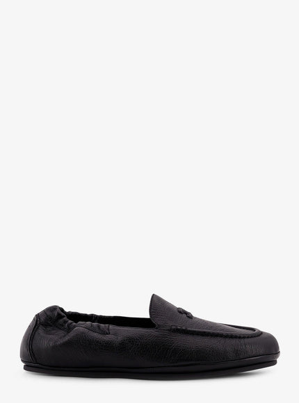 Celine Adam Leather Slip-On Loafers Black