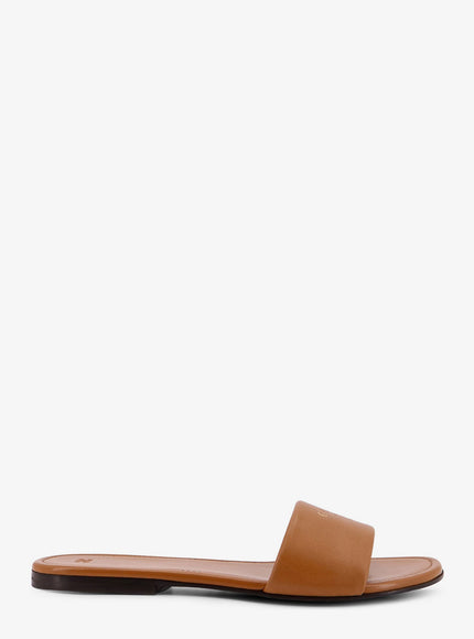Celine Coast Mule Leather Sandals Sahara