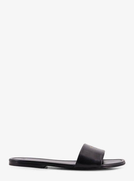 Celine Coast Mule Leather Sandals Black