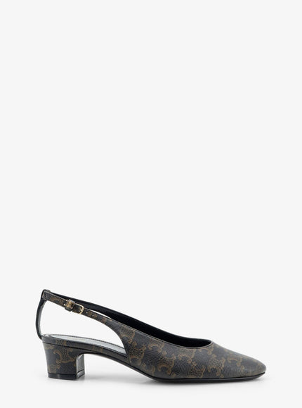 Celine Neo City Triomphe Coated Canvas Décolleté Blackbrown
