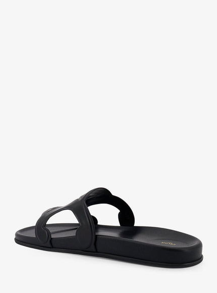 Celine Triomphe Leather Sandals