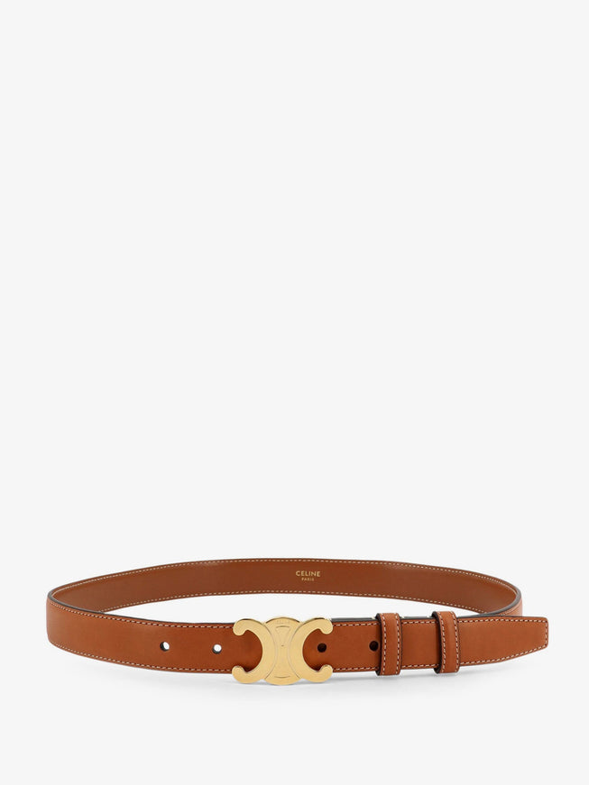 Celine Leather Belt Tan
