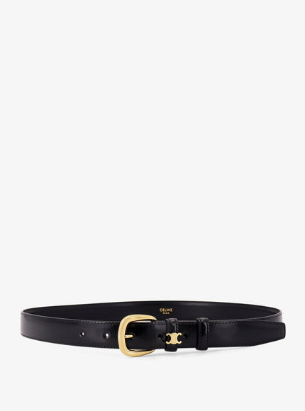Celine Leather Belt Black