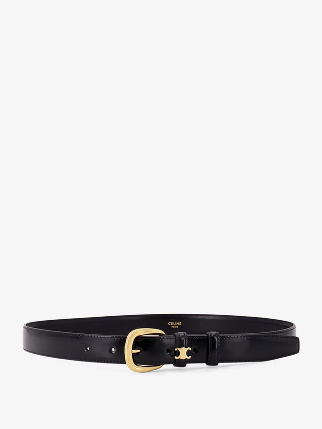 Celine Leather Belt Black