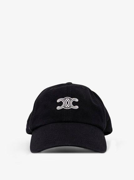 Celine Vivienne Cotton Hat Blackwhite
