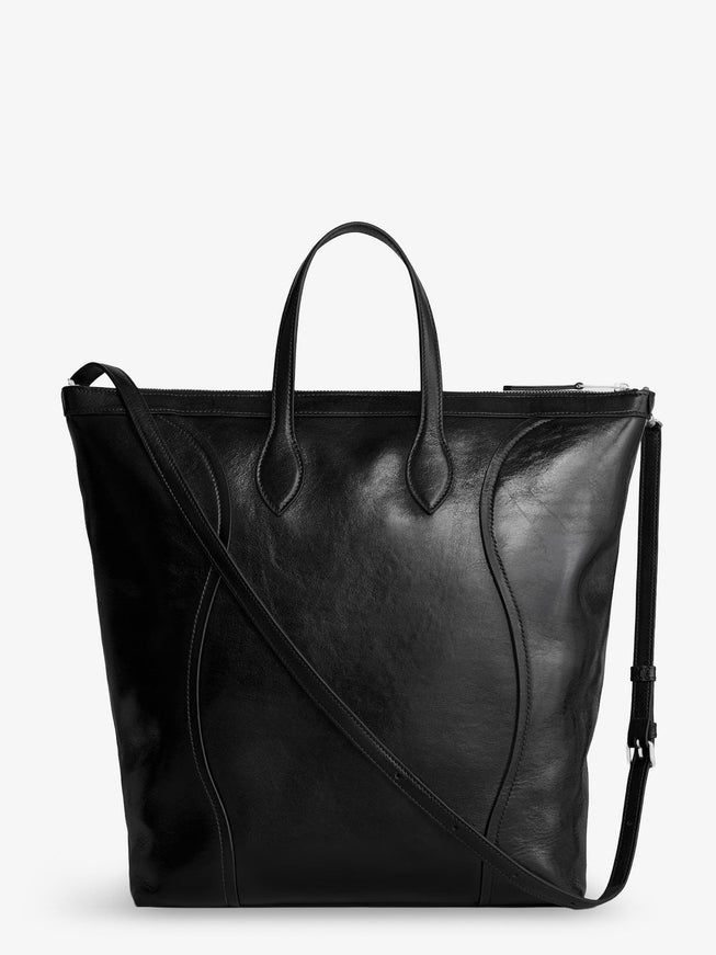 Celine Cabas Leather Crossbody Bag With Logo On The Front