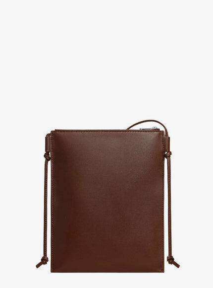 Celine Sharp Leather Crossbody Bag With Logo On The Front