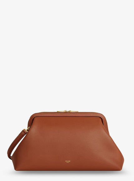 Celine Doctor Leather Shoulder Bag Uni Tan