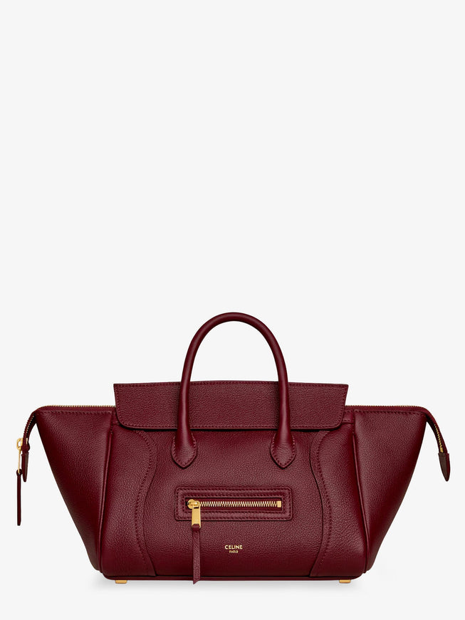 Celine Leather Luggage Shoulder Bag Uni Syrah