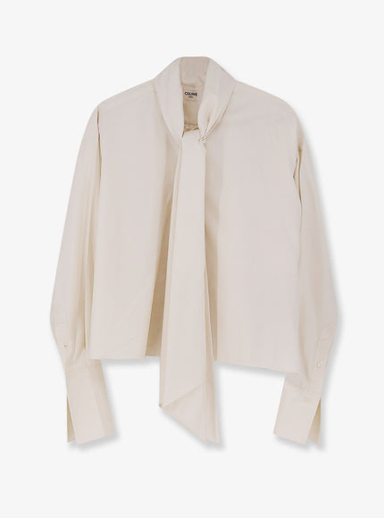 Celine Silk Shirt Craie