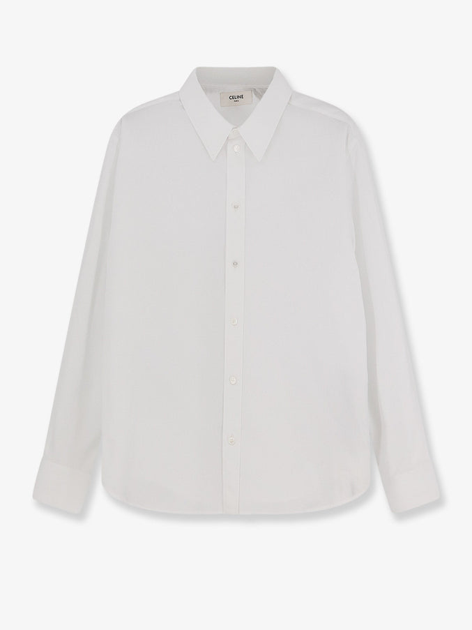 Celine Relaxed Cotton Shirt White