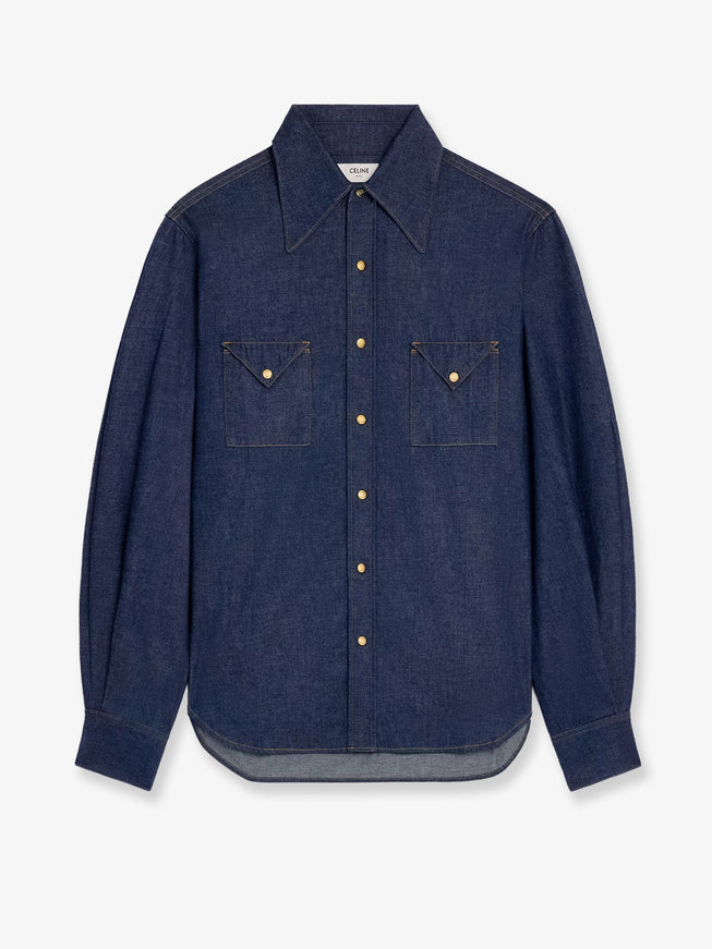 Celine Denim Shirt Dark Rinsed