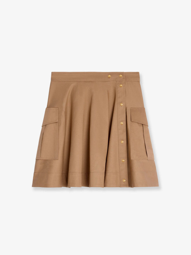 Celine Cotton Skirt Caramel