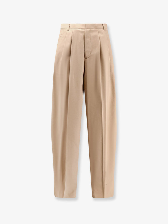 Celine Cotton Trousers Britishbeige