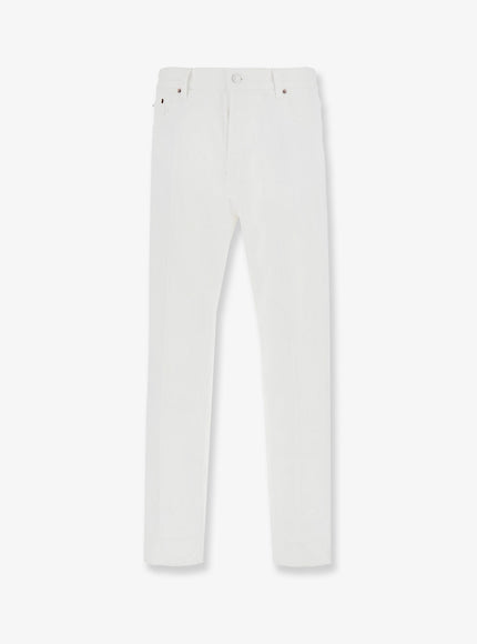 Celine Boyfriend Cotton Trousers Whiteheavystonewash