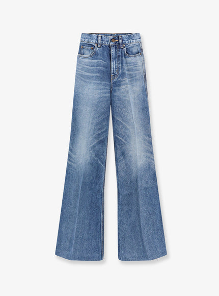 Celine Flared Cotton Jeans Honeybluewash