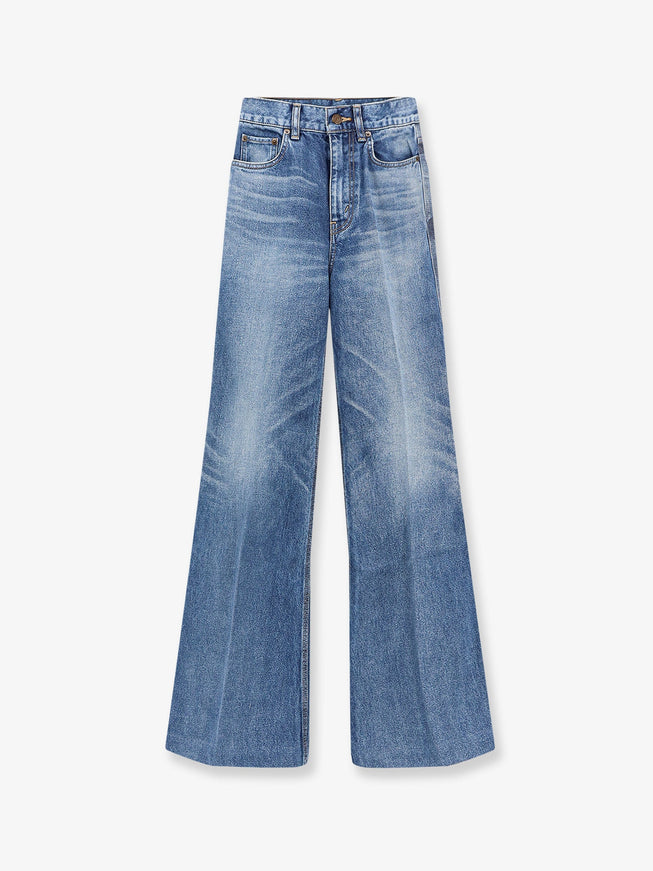 Celine Flared Cotton Jeans Honeybluewash