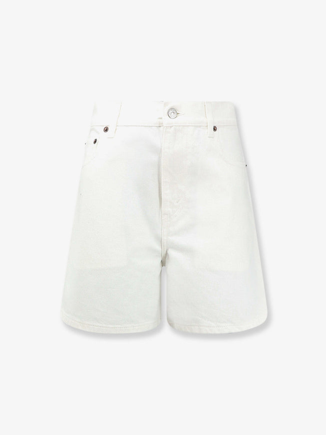 Celine 001 Denim Shorts Whiteheavystone