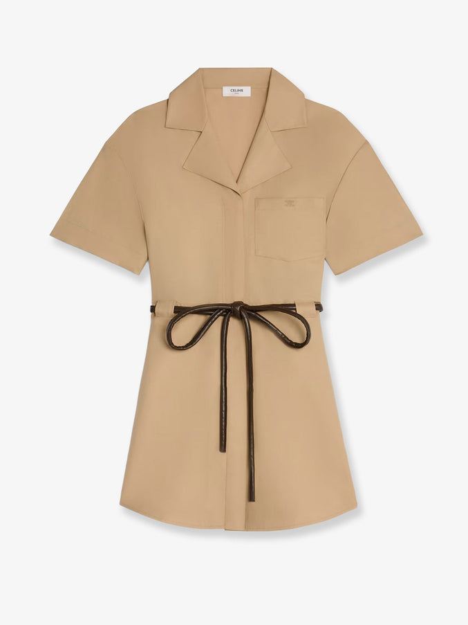 Celine Cotton And Silk Dress Corde