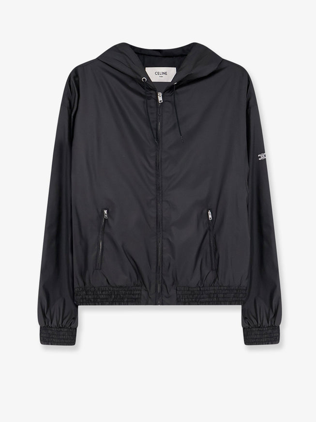 Celine Nylon Jacket With Triomphe Lining Black