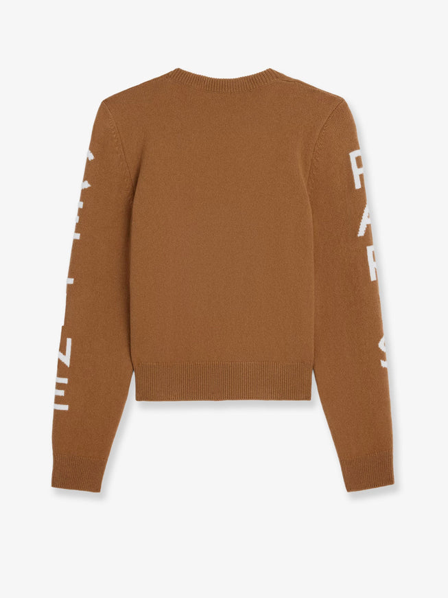 Celine Wool Sweater With Logo Inlay
