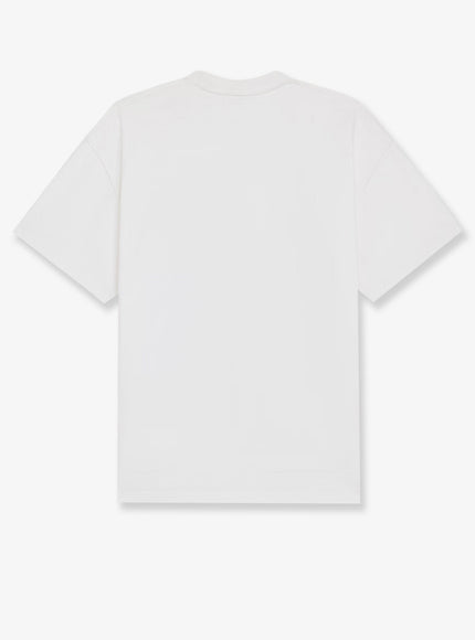 Celine Cotton T-Shirt With Logo Embroidery