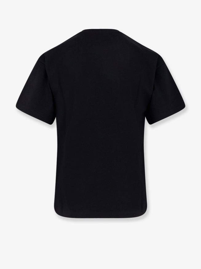 Celine Cotton T-Shirt With Contrasting Logo On The Front