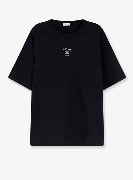 Celine Relaxed Cotton T-Shirt Black White