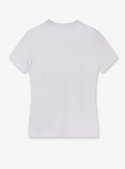 Celine Triomphe T-Shirt In Cotton Blend With Embroidered Logo
