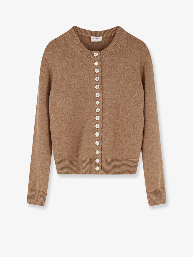 Celine Cashmere Cardigan Camel