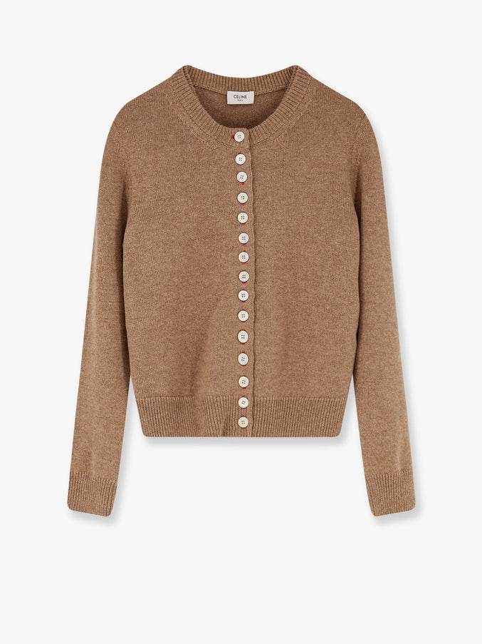 Celine Cashmere Cardigan Camel