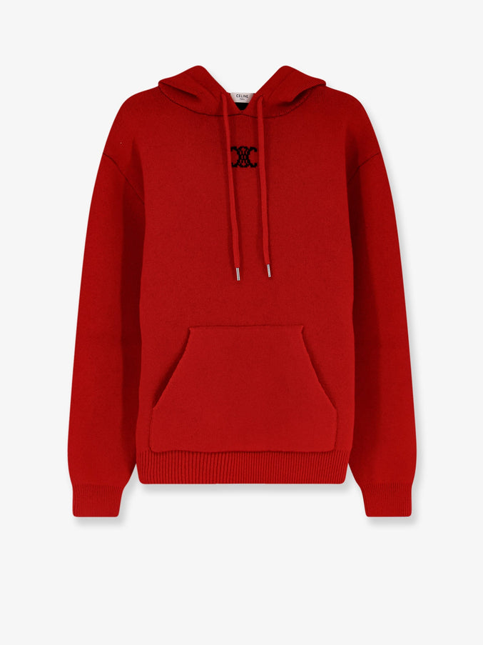 Celine Cashmere And Wool Blend Sweatshirt Redblueblack