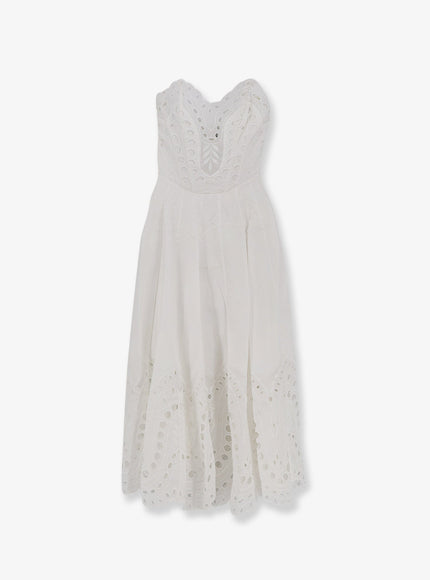 Charo Ruiz Ibiza Marlin Long Dress Whitesealace