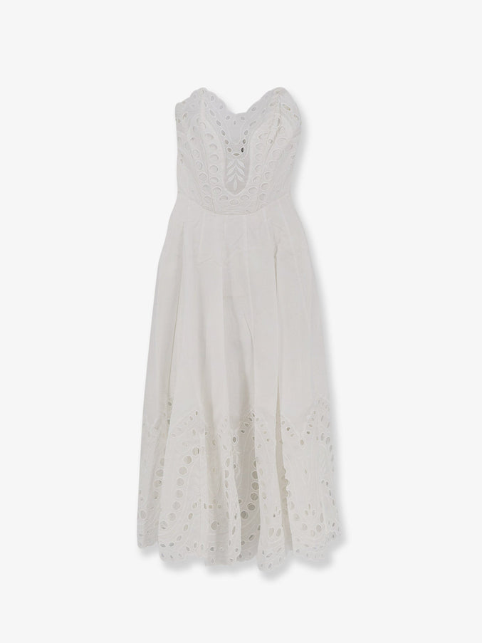 Charo Ruiz Ibiza Marlin Long Dress Whitesealace