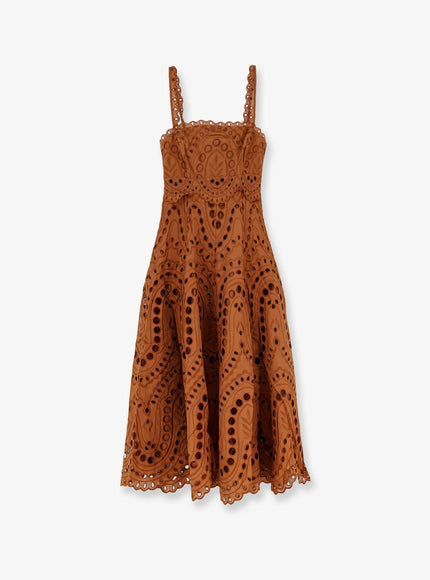 Charo Ruiz Ibiza Glimmer Long Dress Brownsealce