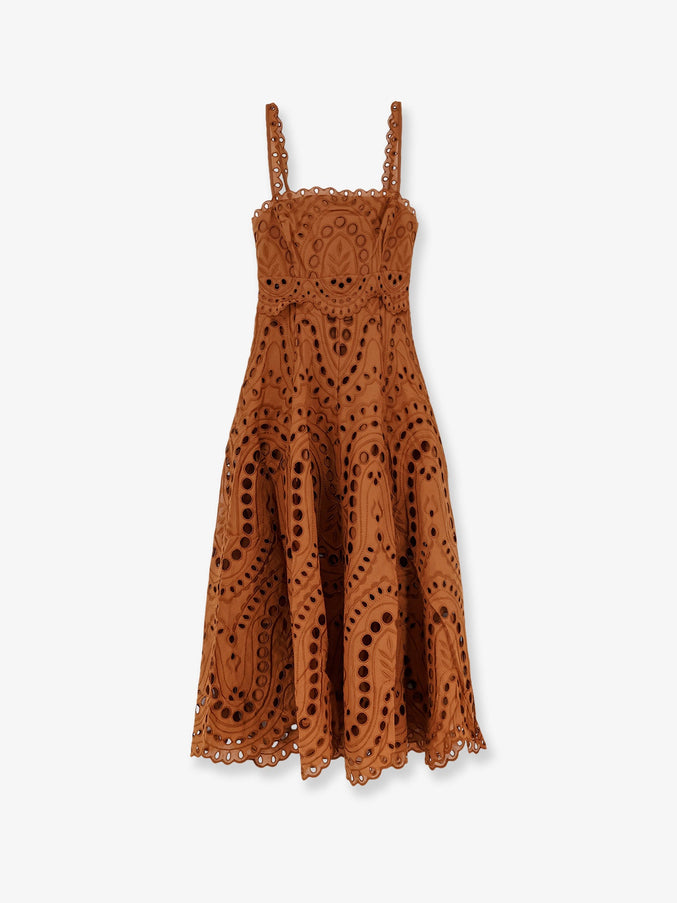 Charo Ruiz Ibiza Glimmer Long Dress Brownsealce