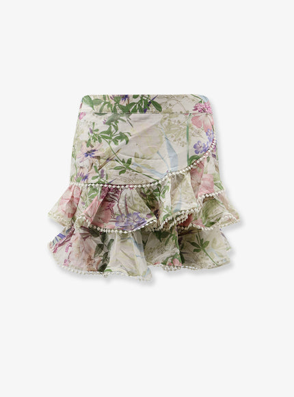Charo Ruiz Ibiza Fera Mini Skirt Creambotanic