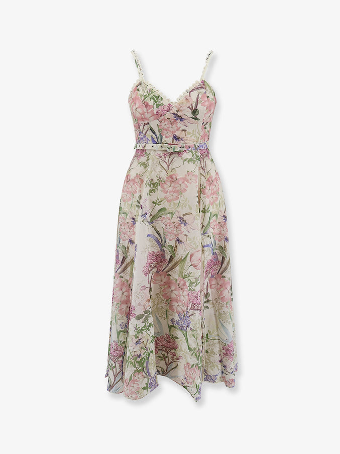 Charo Ruiz Ibiza Iraso Dress With Belt Creambotanic
