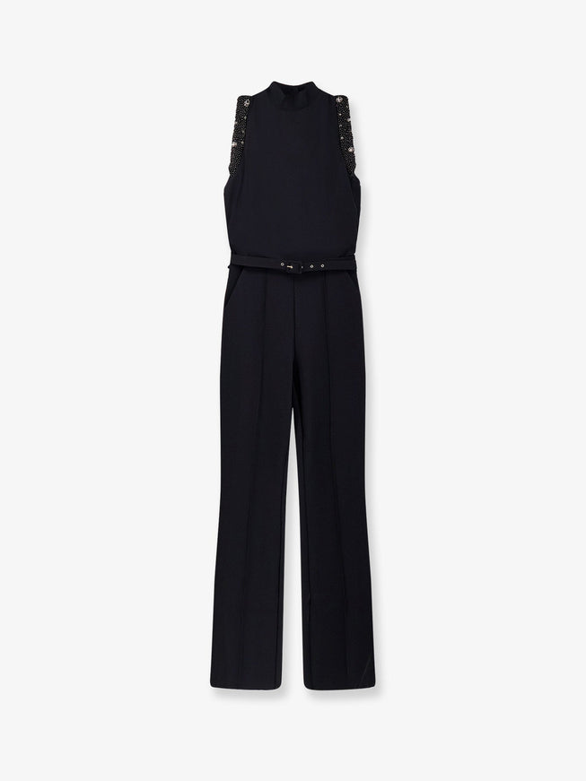 Chiara Boni Taevy Jersey Jumpsuit 38 Black